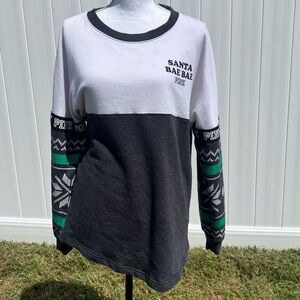 Victoria's Secret Pink Santa Bae Long Sleeve